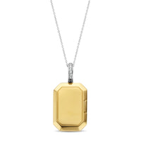 Ti Sento Yellow Gold Plated Cubic Zirconia Locket Pendant 6808ZY - Michael Jones Jeweller