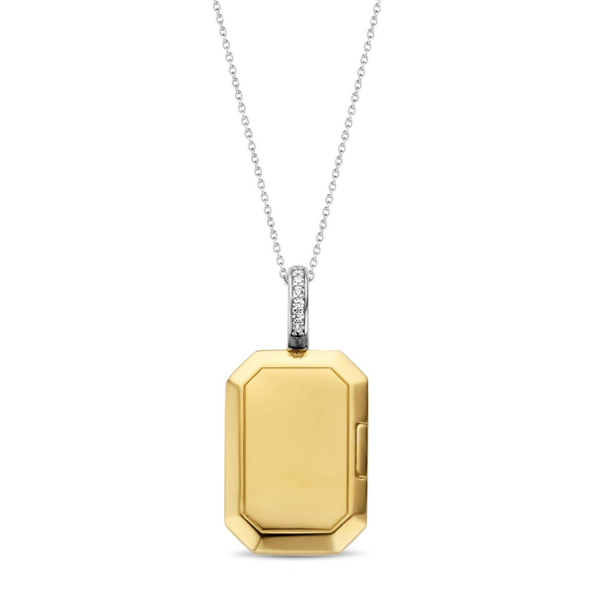 Ti Sento Yellow Gold Plated Cubic Zirconia Locket Pendant 6808ZY - Michael Jones Jeweller