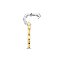 Ti Sento Yellow Gold Plated Mother of Pearl White and Cubic Zirconia Clover Pendant