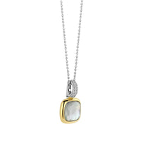 Ti Sento Yellow Gold Plated Grey Crystal Pendant 6829BL