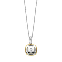 Ti Sento Yellow Gold Plated Grey Crystal Pendant 6829BL