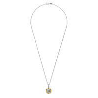 Ti Sento Yellow Gold Plated Grey Crystal Pendant 6829BL