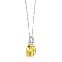 Ti Sento Yellow Gold Plated Yellow Crystal and Cubic Zirconia Pendant 6829DY