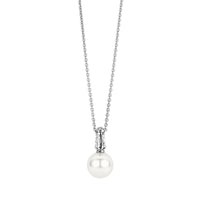 Ti Sento Synthetic Pearl and Cubic Zirconia Pendant 6834PW