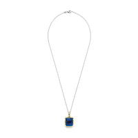Ti Sento Yellow Gold Plated Dark Blue Crystal Pendant 6836DB