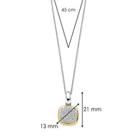 Ti Sento Yellow Gold Plated Cubic Zirconia Pendant - Michael Jones Jeweller