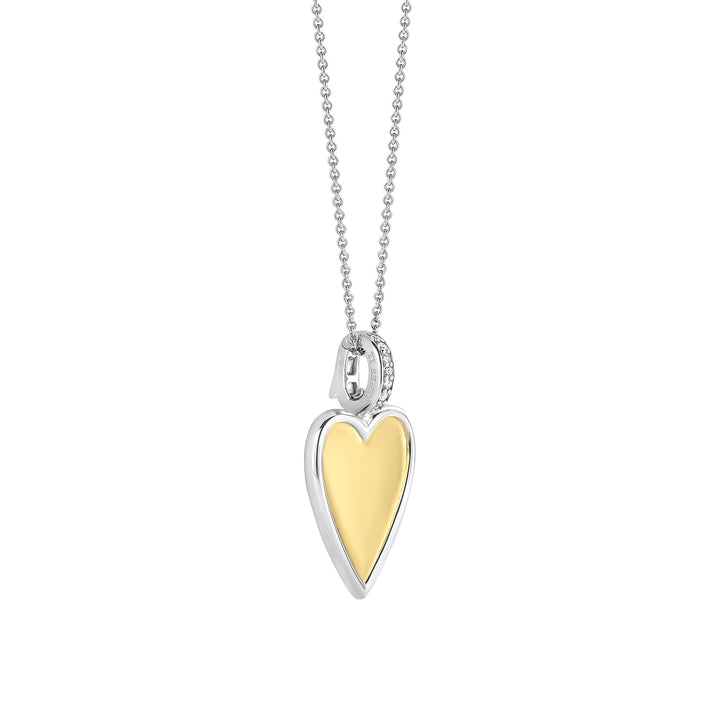 Ti Sento Yellow Gold Plated Cubic Zirconia Heart Pendant 6842ZY