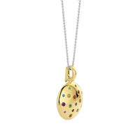 Ti Sento Yellow Gold Plated Multicoloured Cubic Zirconia Scatter Stardust Pendant 6844MC - Michael Jones Jeweller