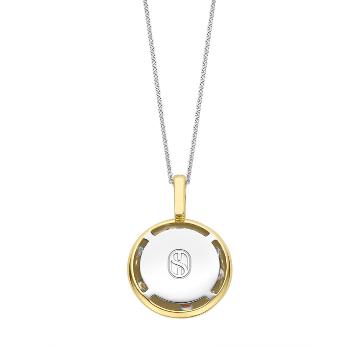 Ti Sento Yellow Gold Plated Multicoloured Cubic Zirconia Scatter Stardust Pendant 6844MC - Michael Jones Jeweller