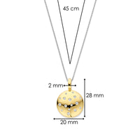 Ti Sento Yellow Gold Plated Cubic Zirconia Scatter Stardust Pendant 6844ZY