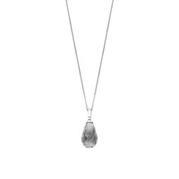 Ti Sento Grey Crystal and Cubic Zirconia Teardrop Pendant 6849GG - Michael Jones Jeweller