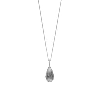 Ti Sento Grey Crystal and Cubic Zirconia Teardrop Pendant 6849GG - Michael Jones Jeweller