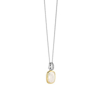 Ti Sento Yellow Gold Plated Mother of Pearl White Crystal and Cubic Zirconia Pendant 6852MW - Michael Jones Jeweller