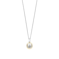 Ti Sento Yellow Gold Plated Mother of Pearl White Crystal and Cubic Zirconia Pendant 6852MW - Michael Jones Jeweller