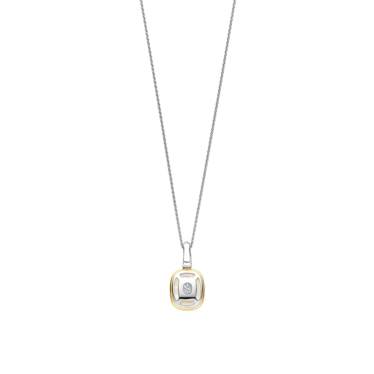Ti Sento Yellow Gold Plated Mother of Pearl White Crystal and Cubic Zirconia Pendant 6852MW - Michael Jones Jeweller