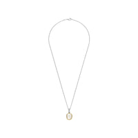 Ti Sento Yellow Gold Plated Mother of Pearl White Crystal and Cubic Zirconia Pendant 6852MW