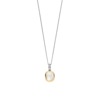 Ti Sento Yellow Gold Plated Mother of Pearl White Crystal and Cubic Zirconia Pendant 6852MW - Michael Jones Jeweller