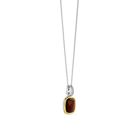 Ti Sento Yellow Gold Plated Brown Crystal and Cubic Zirconia Pendant 6852SQ