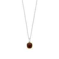 Ti Sento Yellow Gold Plated Brown Crystal and Cubic Zirconia Pendant 6852SQ