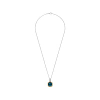 Ti Sento Yellow Gold Plated Dark Blue Crystal and Cubic Zirconia Pendant 6853DB - Michael Jones Jeweller