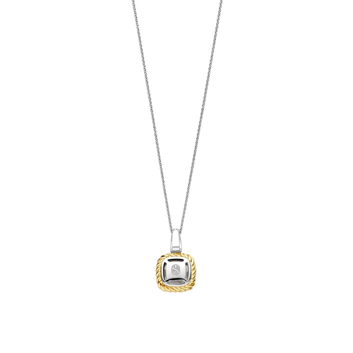 Ti Sento Yellow Gold Plated Grey Crystal and Cubic Zirconia Pendant 6853GG - Michael Jones Jeweller