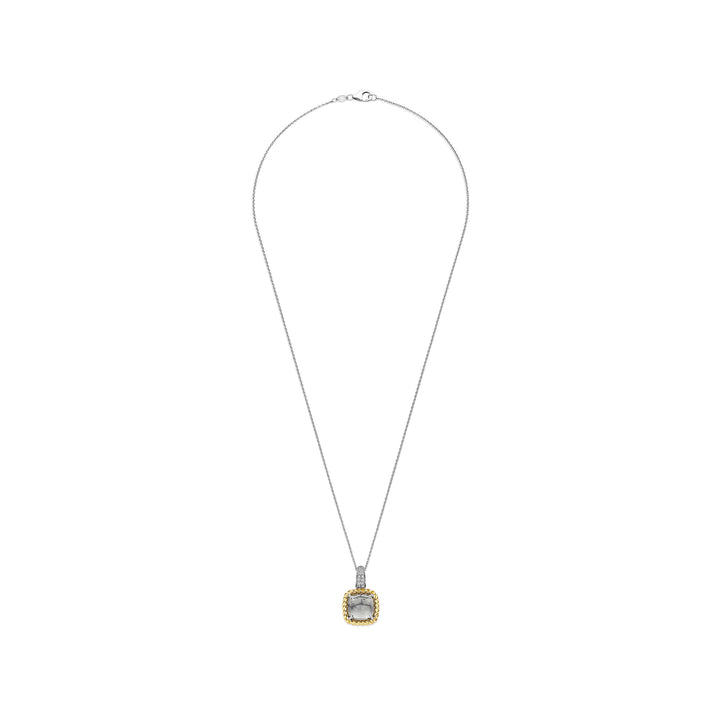 Ti Sento Yellow Gold Plated Grey Crystal and Cubic Zirconia Pendant 6853GG - Michael Jones Jeweller