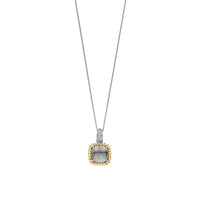 Ti Sento Yellow Gold Plated Grey Crystal and Cubic Zirconia Pendant 6853GG - Michael Jones Jeweller