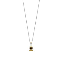 Ti Sento Yellow Gold Plated Khaki Green Crystal Pendant 6854KA