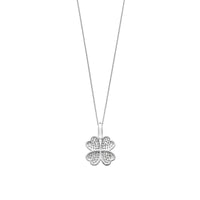 Ti Sento Cubic Zirconia Clover Pendant 6856ZI - Michael Jones Jeweller