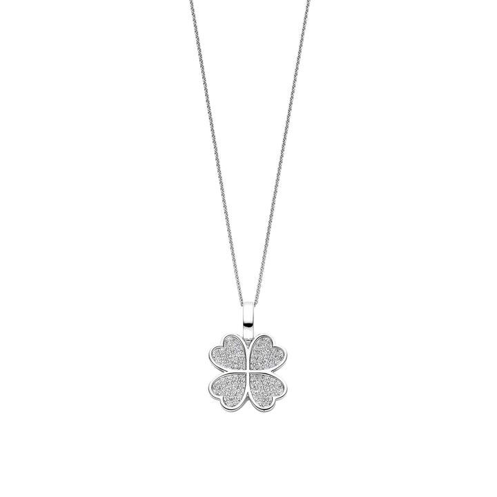Ti Sento Cubic Zirconia Clover Pendant 6856ZI - Michael Jones Jeweller