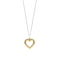 Ti Sento Yellow Gold Plated Cubic Zirconia Heart Pendant 6858ZY - Michael Jones Jeweller