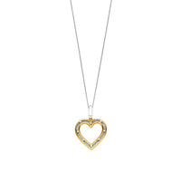 Ti Sento Yellow Gold Plated Cubic Zirconia Heart Pendant 6858ZY