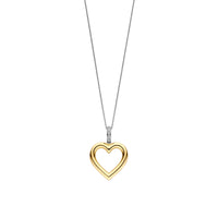 Ti Sento Yellow Gold Plated Cubic Zirconia Heart Pendant 6858ZY - Michael Jones Jeweller