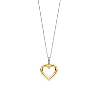 Ti Sento Yellow Gold Plated Cubic Zirconia Heart Pendant 6858ZY