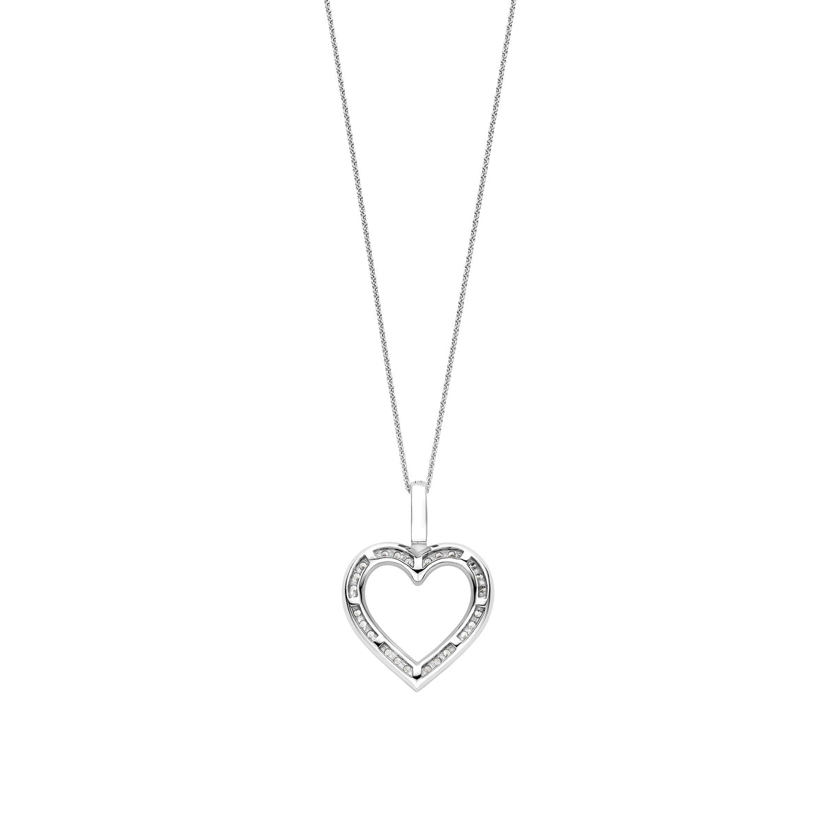 Ti Sento Cubic Zirconia Heart Pendant 6859ZI - Michael Jones Jeweller