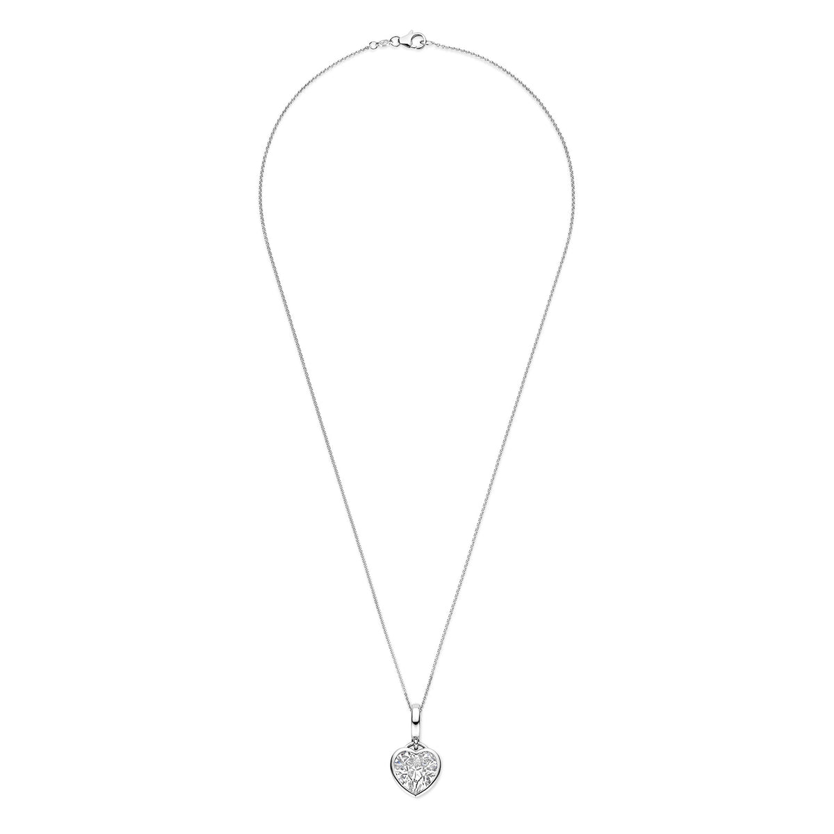 Ti Sento Cubic Zirconia Heart Necklace 6861ZI - Michael Jones Jeweller