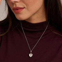 Ti Sento Cubic Zirconia Heart Necklace 6861ZI