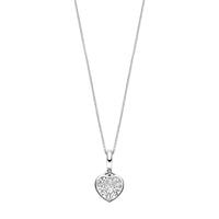 Ti Sento Cubic Zirconia Heart Necklace 6861ZI - Michael Jones Jeweller