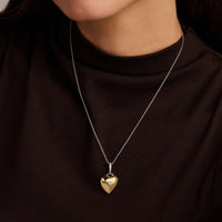 Ti Sento Yellow Gold Plated Cubic Zirconia Heart Pendant 6862ZY