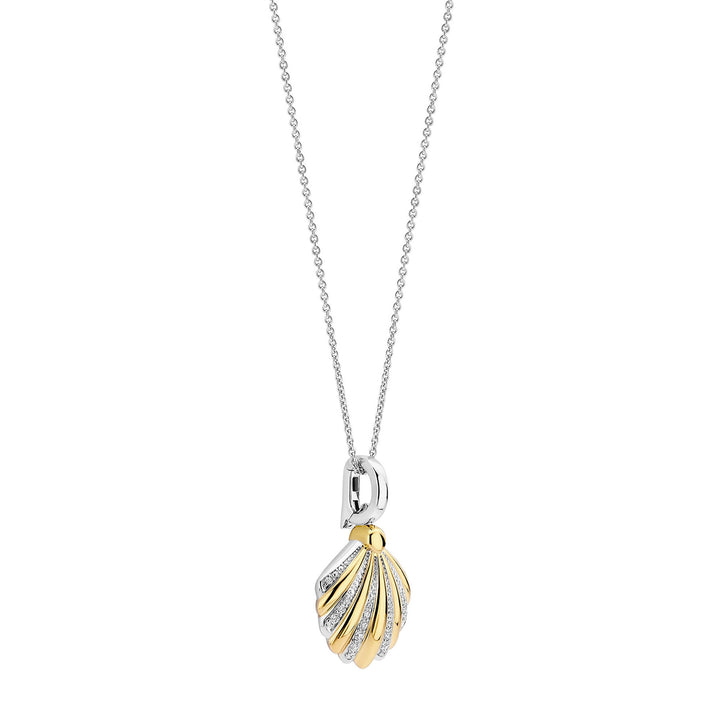 Ti Sento Yellow Gold Plated Shell Pendant 6863ZY
