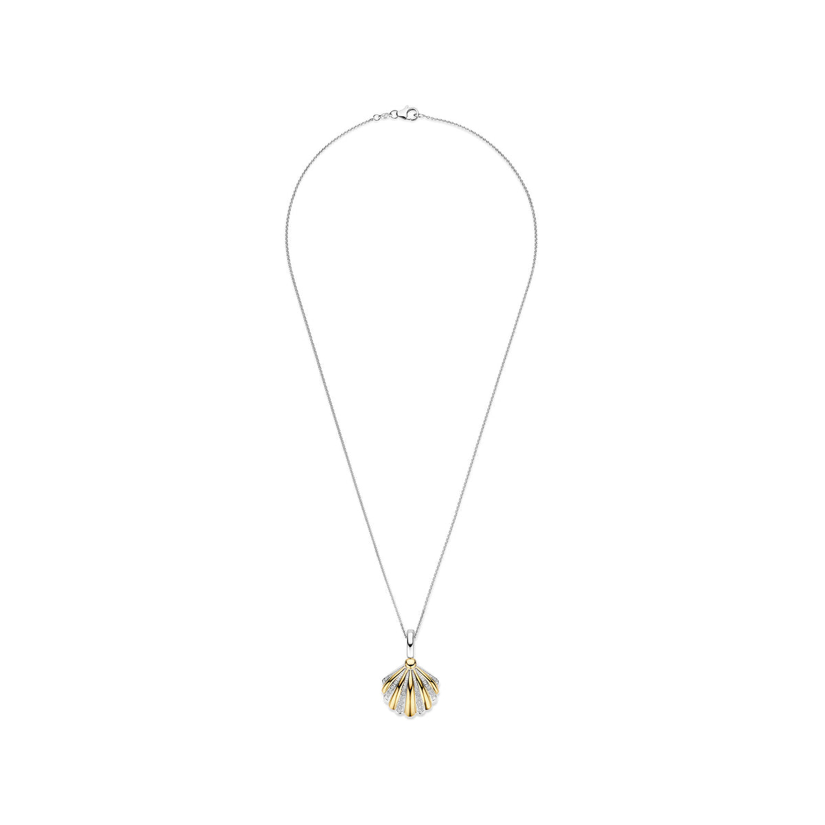 Ti Sento Yellow Gold Plated Shell Pendant 6863ZY