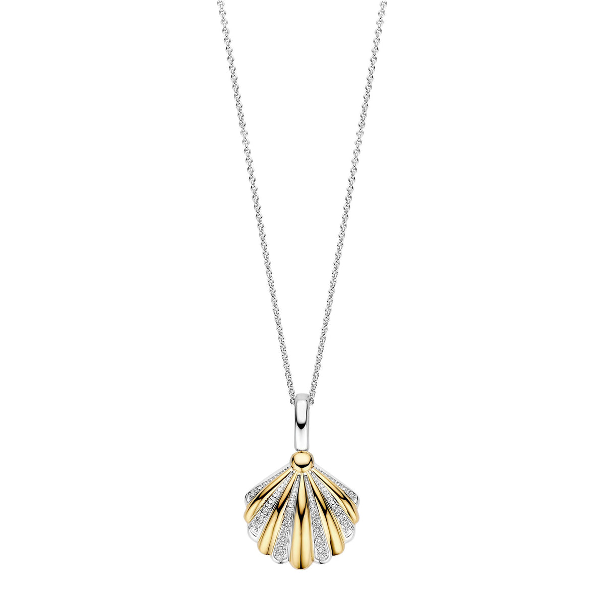 Ti Sento Yellow Gold Plated Shell Pendant 6863ZY