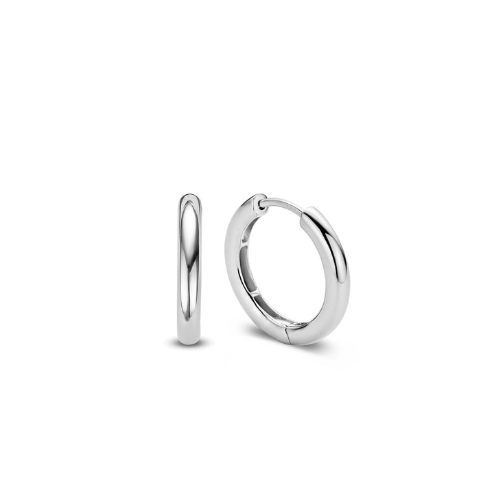 Ti Sento Plain Silver 20mm Hoop Earrings