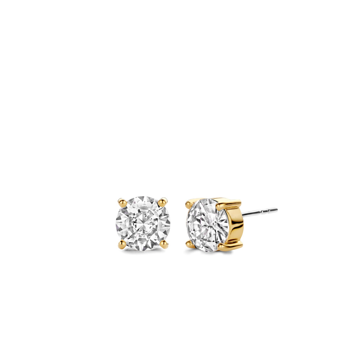 Ti Sento Cubic Zirconia Solitaire Stud Earrings 7321ZY - Michael Jones Jeweller
