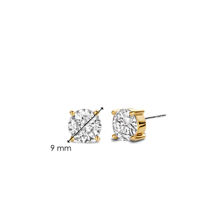 Ti Sento Cubic Zirconia Solitaire Stud Earrings 7321ZY