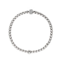FOPE Flex'it Eka 18ct White Gold 0.19ct Diamond Set Bracelet Medium - Michael Jones Jeweller