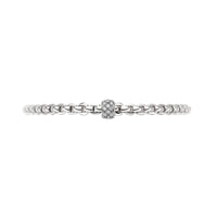 FOPE Flex'it Eka 18ct White Gold 0.19ct Diamond Set Bracelet Medium - Michael Jones Jeweller