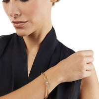 FOPE Flex'it Eka 18ct White Gold 0.19ct Diamond Set Bracelet Medium