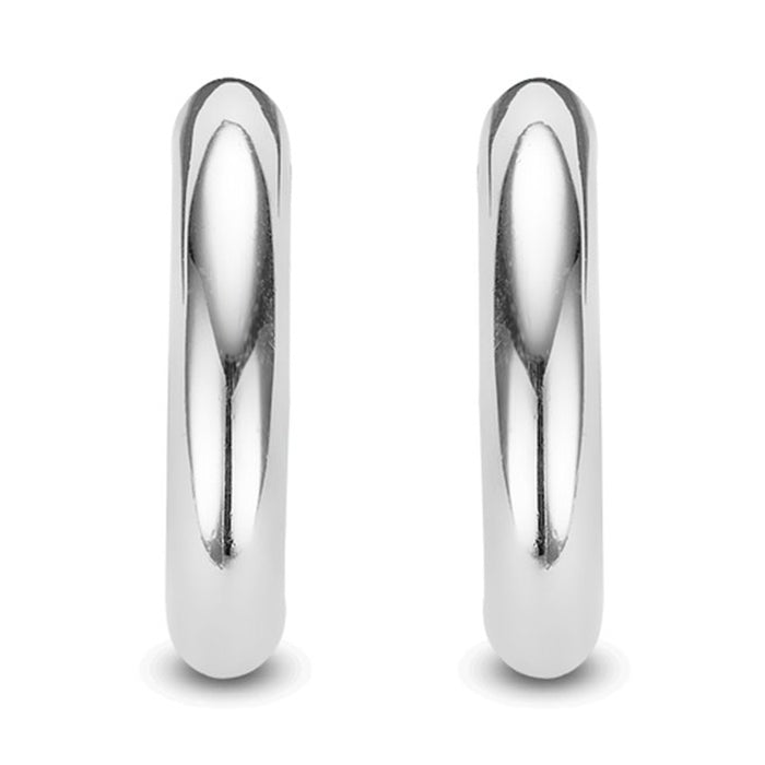 Ti Sento Silver Plain Hoop Earrings