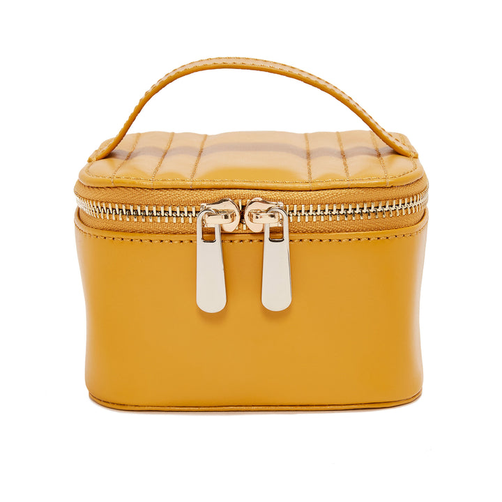 Wolf Maria Mustard Zip Jewellery Cube - Michael Jones Jeweller